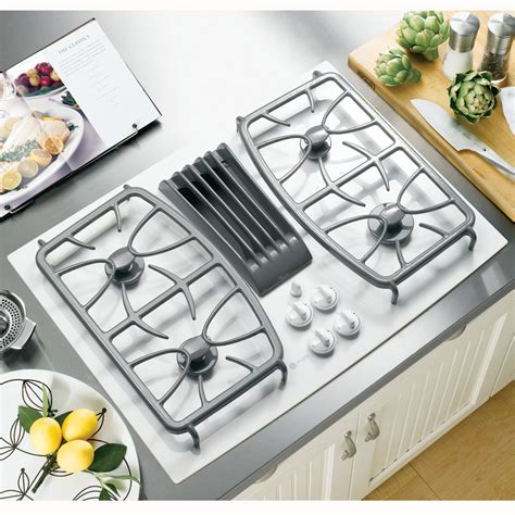 30 gas cooktop white